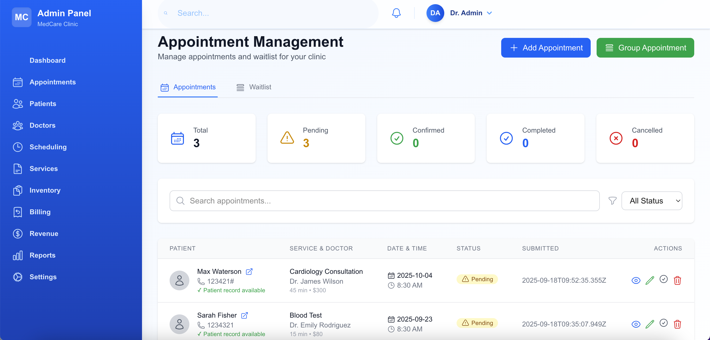 Online Booking Management